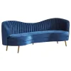 CoasterEssence 506861-S3 Sophia - 3 Piece Upholstered Channel Tufted Sofa Set - Blue