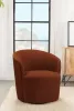 CoasterEssence 905631 Joyce - Upholstered Barrel Back Swivel Chair - Burnt Orange