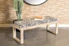 CoasterEveryday 914138 Aiden - Fabric Upholstered Accent Bench - Distressed White