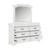 New Classic 00-493W-DM New Classic 00-493W-DM Lyndhurst - Dresser & Mirror - White