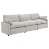 Coaster Fine Furniture 609561P Collins - 3 Piece Upholstered Power Reclining Sofa - Gray