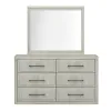 Liberty Furniture 522-BR-DM Modern Play - Dresser & Mirror - Natural White