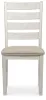 Ashley Furniture D394-01 Skempton - Dining UPH Side Chair (Set of 2) - White