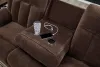 Ashley Furniture PC2140699 Free Wake - Reclining Power Sofa With Drop Down Table - Chocolate