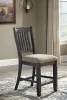 Ashley Furniture D736/32/124(4)/76(2) Tyler Creek - 7 Pc. - Counter Table, 4 Barstools, 2 Cabinets - Dark Gray