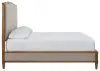 Ashley Furniture B895B7 Ashley Furniture B895B7 Sharlance - California King Upholstered Panel Bed - Light Brown