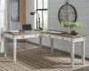 Ashley Furniture H743H1 Realyn - Home Office L Shaped Desk - White / Brown