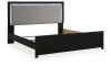Ashley Furniture PCB1115B8 Ashley Furniture PCB1115B8 Maeling - King Upholstered Panel Bed - Black