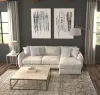 Jackson Furniture Industries 2306/63/76-01 Jackson Furniture Industries 2306/63/76-01 Bucktown - 2 Piece Sofa / RSF Chaise With Extra Thick Cuddler Seat Cushions - Parchment