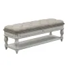 Liberty Furniture 244-BR47 Magnolia Manor - Bed Bench - Antique White