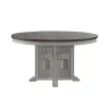 Liberty Furniture 237-DR-PED River Place - Pedestal Table - Riverstone White & Tobacco