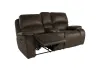 New Classic U093-25-BRN New Classic U093-25-BRN Brookings - Console Loveseat With Dual Recliners - Brown