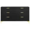 CoasterEveryday 224453 Kendall - 6-Drawer Dresser - Black