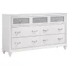 CoasterEveryday 300843KW-S4 Barzini - 4 Piece California King Bedroom Set - White
