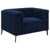 CoasterEssence 509213 Chalet - Upholstered Tuxedo Arm Tufted Chair - Blue