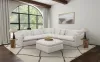 CoasterElevations 551453 Hobson - Square Upholstered Ottoman - Ivory