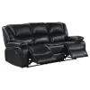Coaster Fine Furniture 610244 Camila - Upholstered Motion Reclining Sofa - Black