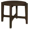 Coaster Fine Furniture 708288-S3 Cota - 3 Piece Solid Wood Coffee And End Table Set - Dark Brown