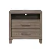 New Classic B3412-040 Harrisburg - 2 Drawer Nightstand - Walnut