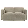 Coaster Fine Furniture 509815 Dorset - Fabric Upholstered Round Track Arm Loveseat - Brown