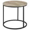 Coaster Fine Furniture 736047 Lainey - Round Occasional Side End Table - Distressed Pine