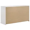 Coaster Fine Furniture 223093 Ines - 6-Drawer Bedroom Dresser Cabinet - White High Gloss