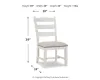 Ashley Furniture D546-01 Valebeck - Dining UPH Side Chair (Set of 2) - Beige / White