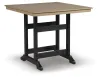 Ashley Furniture P211-632 Fairen Trail - Square Counter TBL w/Umb OPT - Black / Driftwood