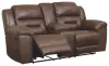 Ashley Furniture 3990496 Ashley Furniture 3990496 Stoneland - DBL REC PWR Loveseat w/Console - Chocolate