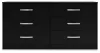 Ashley Furniture EB3392-231 Finch - Six Drawer Dresser - 29'' Height - Black