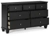 Ashley Furniture B687-31 Lanolee - Dresser - Black