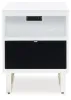 Ashley Furniture T756-7 Gardoni - Chair Side End Table - White / Black