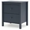 Ashley Furniture EB1528-292 Simmenfort - Two Drawer Night Stand - Navy Blue
