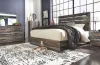 Ashley Furniture B211/31/36/58/56/97 Ashley Furniture B211/31/36/58/56/97 Drystan - 5 Pc. - Dresser, Mirror, King Panel Bed - Brown / Beige
