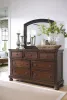 Ashley Furniture B697/31/36/57/54/96/92 Ashley Furniture B697/31/36/57/54/96/92 Porter - 6 Pc. - Dresser, Mirror, Queen Panel Bed, Nightstand - Rustic Brown