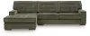 Ashley Furniture PC61702S1 Caspian-Town - 2-Piece Sectional With LAF Corner Chaise - Olive