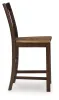 Ashley Furniture PCD651-124 Rylandeen - Barstool (Set of 2) - Light Brown / Dark Brown