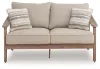 Ashley Furniture PCP428-835 Harmony Headlands - Loveseat With Cushion - Natural / Gray