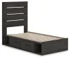 Ashley Furniture PCB2108B17 Ashley Furniture PCB2108B17 Hollivern - Twin Panel Storage Bed - Dark Gray