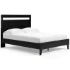 Ashley Furniture EB3392B2 Finch - Queen Panel Platform Bed - Black / Brown