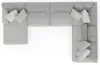 Jackson Furniture Industries 3303/30/72/75-18 Jackson Furniture Industries 3303/30/72/75-18 Logan - 3 Piece Sectional With Comfort Coil Seating And 9 Included Accent Pillows (Left Side Facing Chaise) - Moonstruck