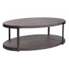 Liberty Furniture 960-OT-O3PCS Modern View - 3 Piece Table Set (1 Oval Cocktail Table 2 End Tables) - Gauntlet Gray