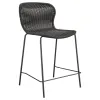 CoasterEssence 192039 Mckinley - Faux Rattan Metal Counter Chair (Set of 2) - Brown