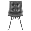 CoasterEssence 110302 Aiken - Upholstered Dining Side Chair (Set of 4) - Charcoal