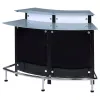 CoasterEssence 100139 Keystone - Curved Glass Top Home Bar Wine Cabinet - Black