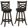 CoasterEssence 101930 Calecita - Wood Swivel Bar Stool (Set of 2) - Cappuccino