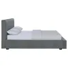 CoasterEssence 316020KW Gregory - California King Upholstered Platform Bed - Graphite