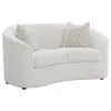 CoasterEssence 509171-S3 Rainn - 3 Piece Boucle Upholstered Sloped Arm Sofa Set - Latte