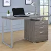 CoasterEveryday 800520 Brennan - 3-Drawer Office Computer Desk - Weathered Gray