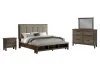 New Classic 00-594G-24N New Classic 00-594G-24N Cagney - 6/0 Western King 4 Piece Bedroom Set (Bed & Dresser & Mirror & Nightstand) - Vintage